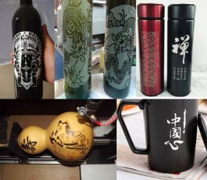 克拉玛依白碱滩区酒瓶葫芦工艺品激光雕刻机